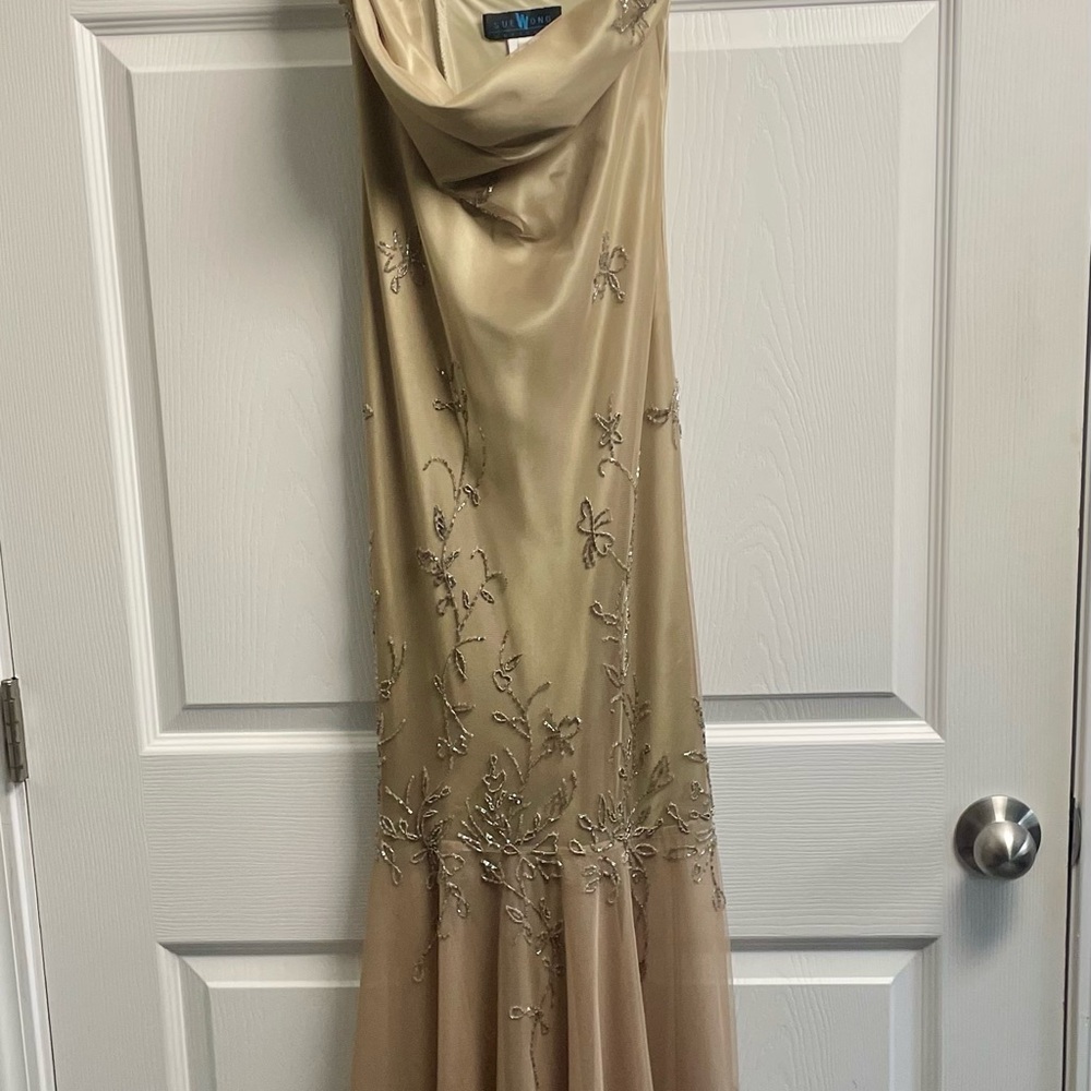 Sue Wong Vintage Champagne Gown